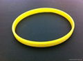 Wholesale 5mm wide  Thin Silicone  Fashion Wristbands Rubber Bracelets for Girls 3