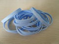 Wholesale 5mm wide  Silicone Bracelet Wrist Bands with print logo for girls 2