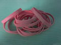 Wholesale 5mm wide  Silicone Bracelet Wrist Bands with print logo for girls 4