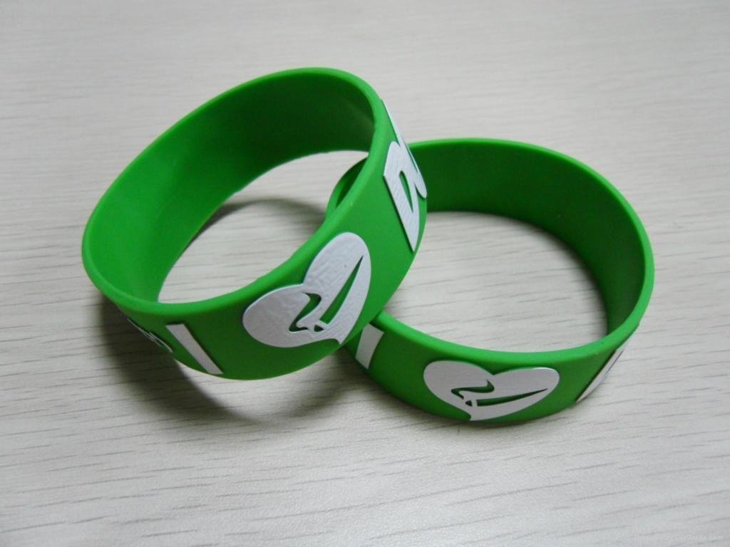 BRACELET With Saying Silicone Rubber Wristband I LOVE DOOBIES 3