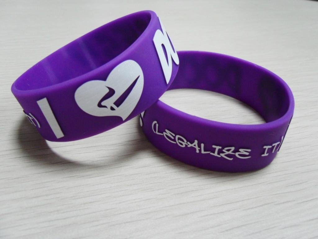 BRACELET With Saying Silicone Rubber Wristband I LOVE DOOBIES 5