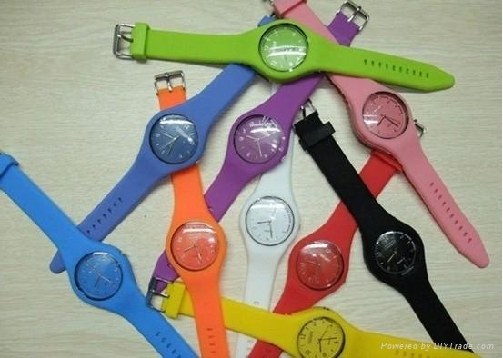 Japan & Singapore Movement Silicone Watch Bands Wrist Watches  5