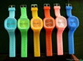 Made in China Silicone Watch Wristwatch Rubber Watch Bands with printing logo 1