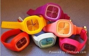 Made in China Silicone Watch Wristwatch Rubber Watch Bands with printing logo 4