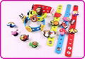 Personalized Charms Silicone Bracelets Wristbands for children 2