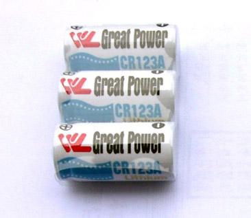 Cr123a photo lithium battery also for flashlights