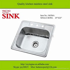 kitchen sink, stainless steel sink