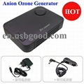 anion ozone generator with TiO2