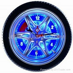 motorcycle tyre car tyre wall clock