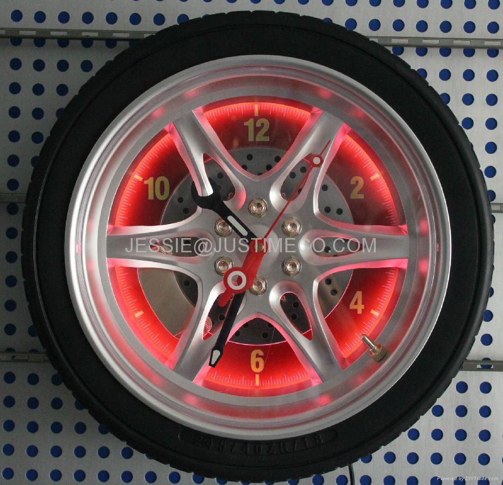 Motorcycle Tyre Car Tyre Wall Clock Jt2416