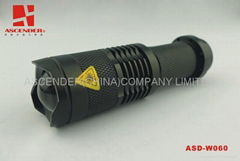 3 watt High power LED Rechargeable Aluminum flashlight