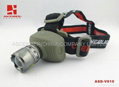 3W LED High Power Aluminum Headlamp