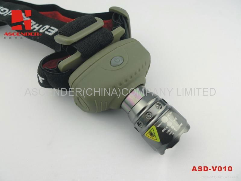 3W LED High Power Aluminum Headlamp 3