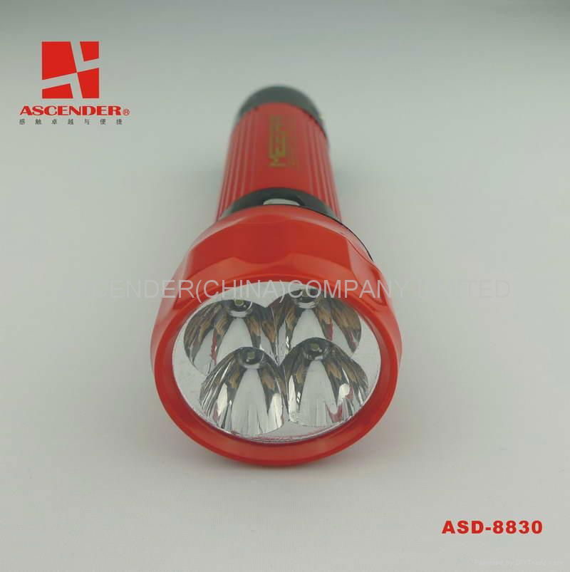 4 LED Rechargeable Flashlight  2