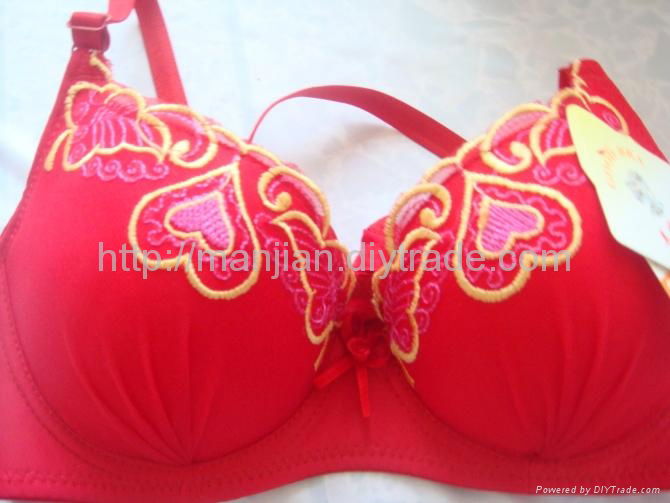 wholesale peach bloossom lovely hot bra underwear briefs aceept paypel  3