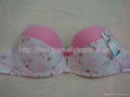 wholesale peach bloossom lovely hot bra underwear briefs aceept paypel  4