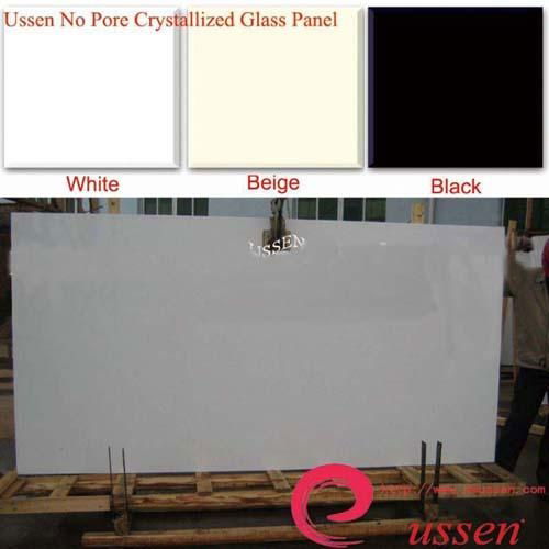 No pore crystallized glass panel