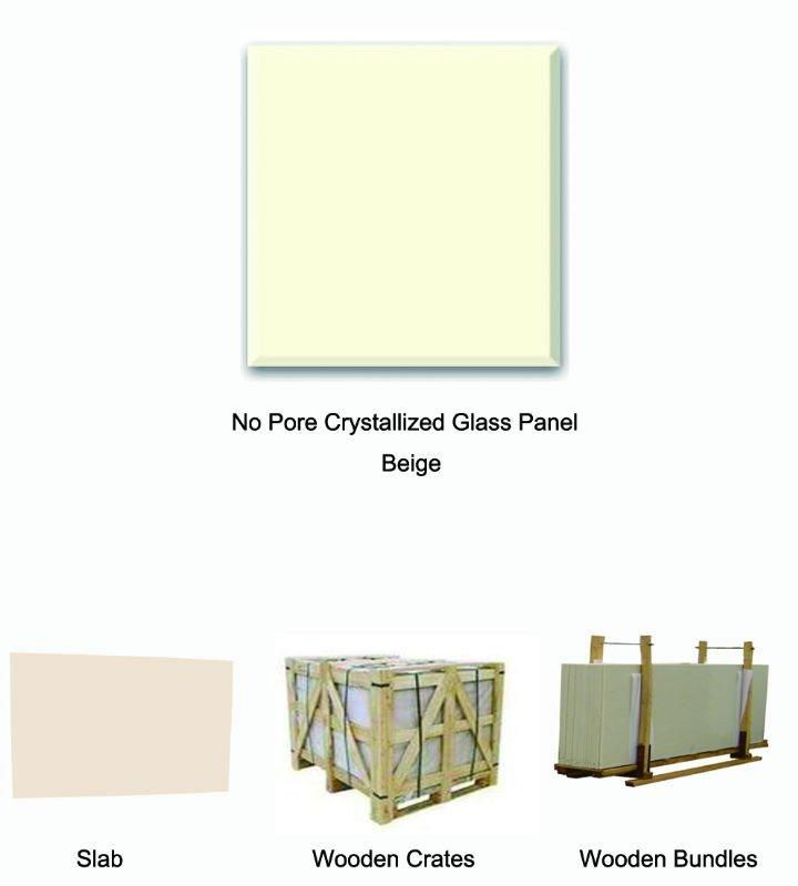 No pore crystallized glass panel 5