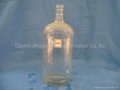 clear glass bottle for oil or wine