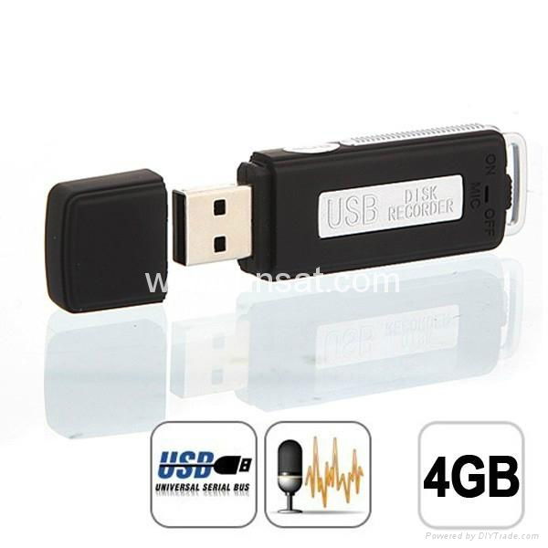 Hidden voice recorder and USB flash drive (Battery life about 15 hours)