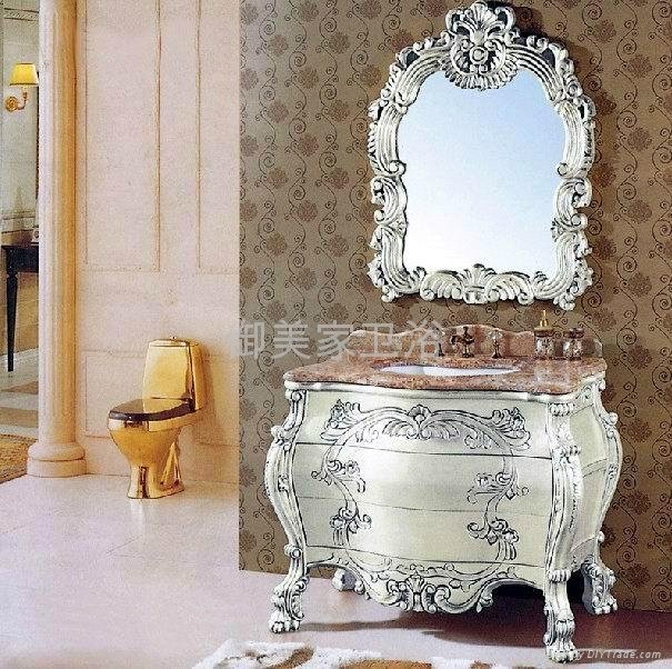 古典雕花浴室柜