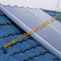 Flat panel solar collector