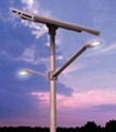 Two 24w LED Solar Street Light (6-8-10M-D12)