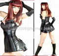 Sexy leather Busiter &Corset leather dress 3