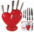 Broken Love Heart Knife Block As Seen On TV 1