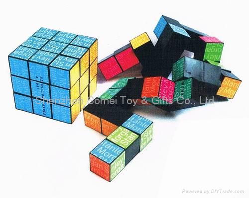 snake shape magic cube puzzle cube rubik's promotion gifts