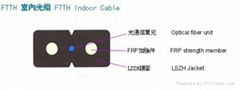 阻燃光纜皮線光纜FTTH