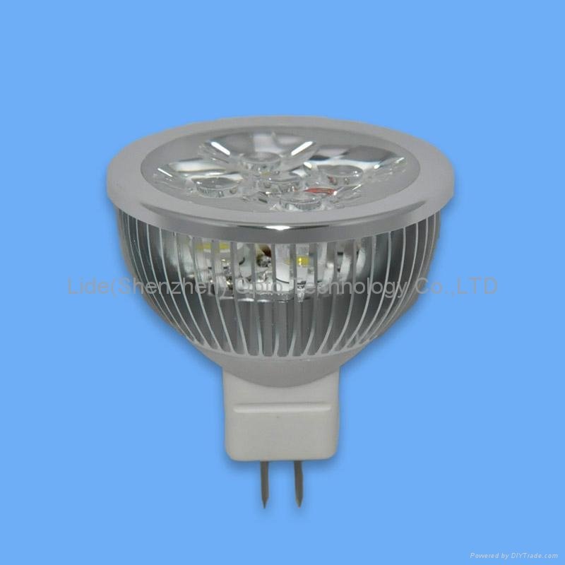 4X1W high power MR16 base LED spot light