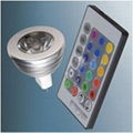 led lamp,3W E27 Remote Control LED Bulb Light 16 Color Changing 110V~240V  1