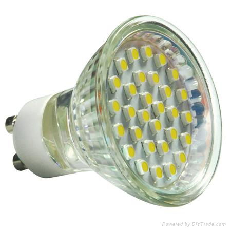 2W SMD3528 30pcs/LEDs Quartz Glass LED Lamp - C1207 CCW-MR16 - Sinomax