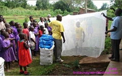 long lasting insecticide treated rectangular mosquito net