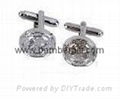 Stylish Crystal Cufflinks