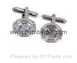 Stylish Crystal Cufflinks