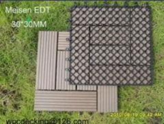 Wood Plastic Composite DIY Easy Decking Tiles