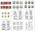 DIY rhinestone enamel slide letter(alphabet)