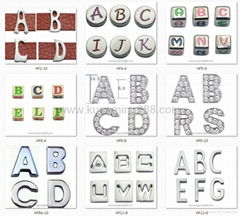 DIY rhinestone enamel slide letter(alphabet)