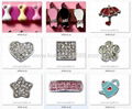 Rhinestone enamel slide charm wholesale 1