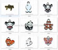 Rhinestone enamel animal pet pendant 2