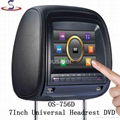 7" universal headrest dvd 1