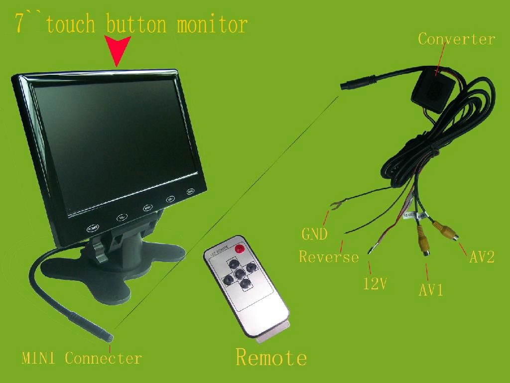 7inch ultra-thin digital panel car monitor 3