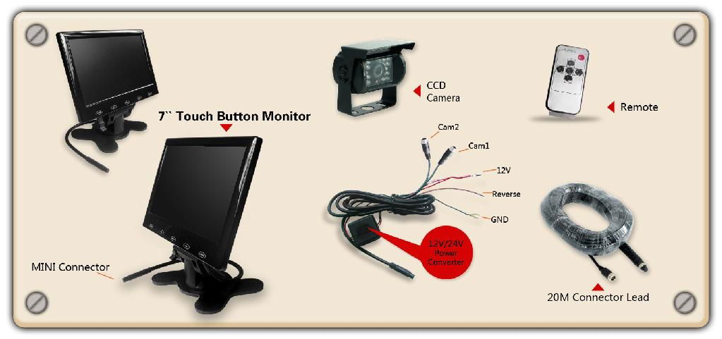 7inch car UV cover monitor  3