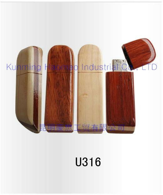 DIY wooden USB Flash disk in 2 colors 