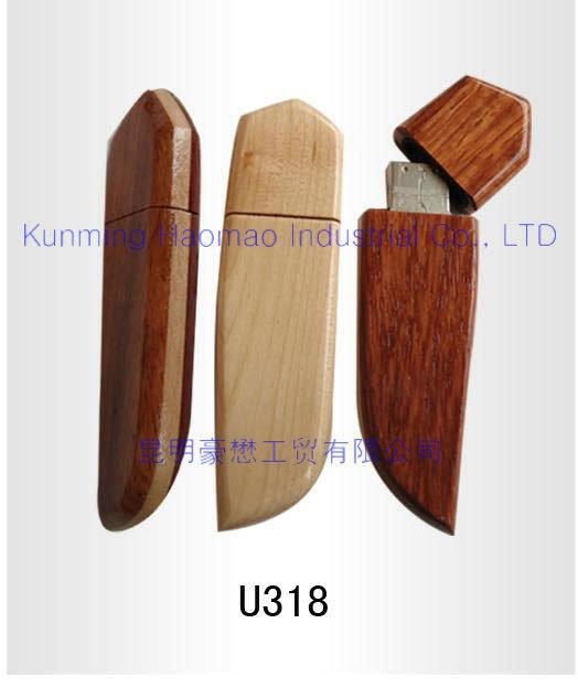 DIY wooden USB Flash disk in 2 colors  2