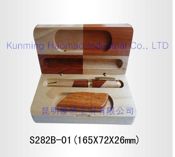 wholesale wooden boxes for USB flash disk 5