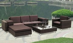 sectional outdoor rattan sofa set