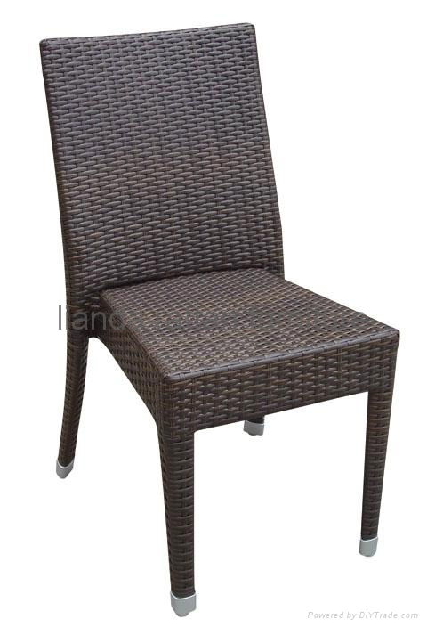 stackable rattan dining table chair dining furniture LD1131 2